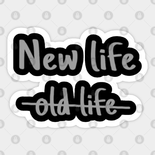 New life old life Sticker by Titou design